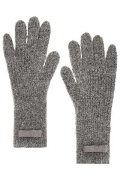 Jacquemus Les Gants Gros Grain In Dark Grey