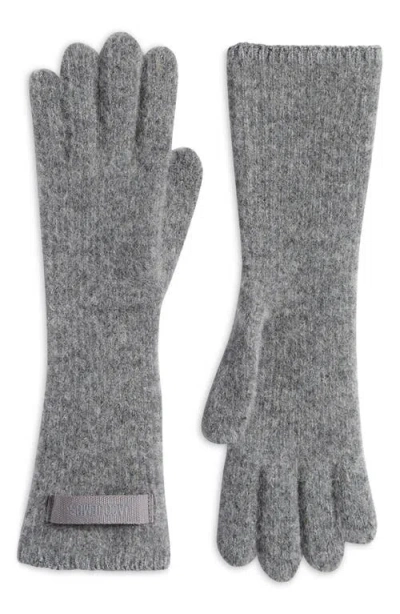 Jacquemus Les Gants Grosgrain Gloves In Gray