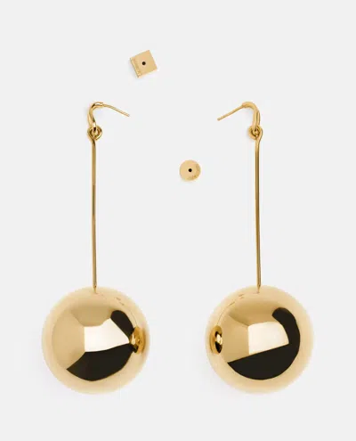 Jacquemus Les Grandes Boucles Nodo Earrings In Golden