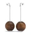 Jacquemus Les Grandes Boucles Nodo Earrings In Silver