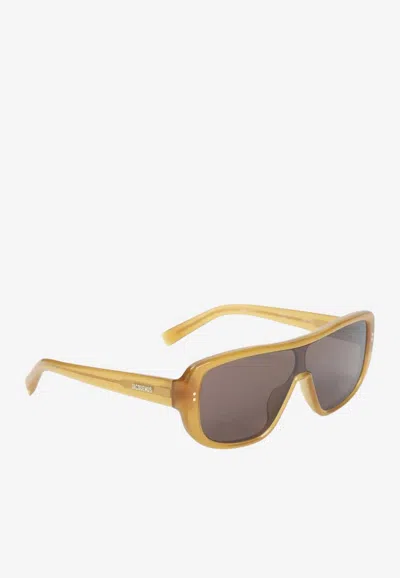 Jacquemus Les Lunettes 156 Sunglasses In Brown