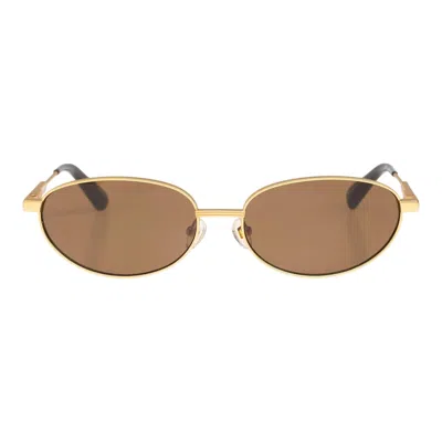 Jacquemus Les Lunettes Alba In Gold