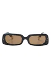Jacquemus Les Lunettes Azzurro Sunglasses In Black