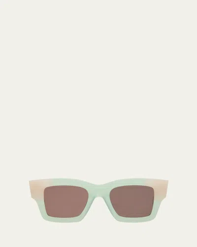 Jacquemus Les Lunettes Baci Square Acetate Sunglasses In Brown