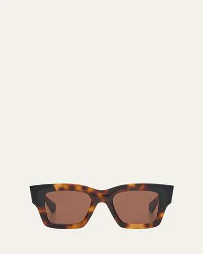 Jacquemus Les Lunettes Baci Square Acetate Sunglasses In Multi-brown