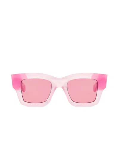 Jacquemus Les Lunettes Baci Sunglasses In Pink