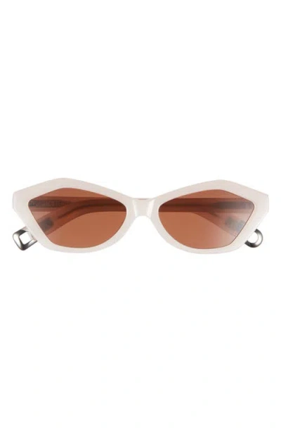Jacquemus Les Lunettes Bambino Cat Eye Sunglasses In Brown