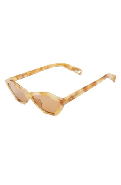 Jacquemus Les Lunettes Bambino Sunglasses In Matt Gold Tobacco