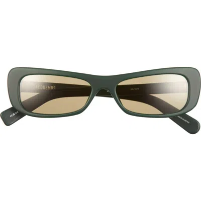 Jacquemus Les Lunettes Capri 55mm Cat Eye Sunglasses In Green