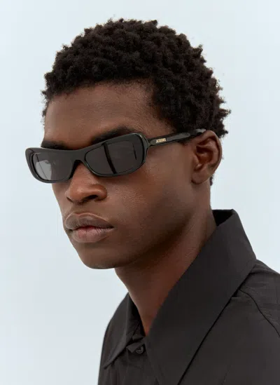 Jacquemus Les Lunettes Capri Sunglasses In Black
