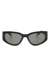 Jacquemus Les Lunettes Gala Butterfly-frame Sunglasses In Black