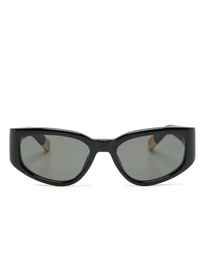 Jacquemus Les Lunettes Gala Butterfly-frame Sunglasses In Black