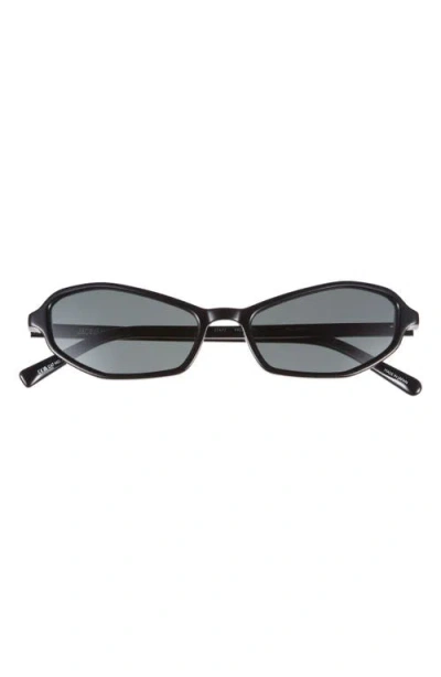 Jacquemus Les Lunettes Jac 54mm Polarized Irregular Sunglasses In Purple