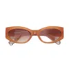 Jacquemus Les Lunettes Jac4 Ovalo Linea Les Sculptures C10 Milky Amber Sunglasses
