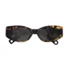 Jacquemus Les Lunettes Jac4 Ovalo Linea Les Sculptures C9 T-shell Sunglasses In Brown