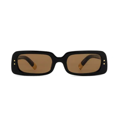 Jacquemus Les Lunettes Jac47 Lineala Casa C1 Black Sunglasses In Nero