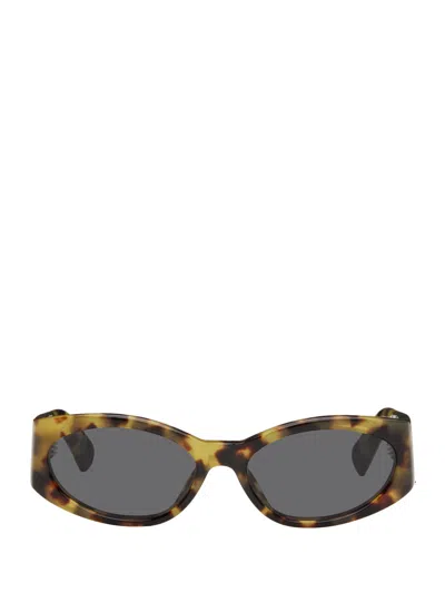 Jacquemus Les Lunettes Ovalo In Brown