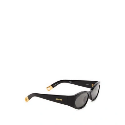 Jacquemus Les Lunettes Ovalo In Black
