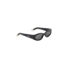 Jacquemus Les Lunettes Ovalo Black Acetate Sunglasses In Black