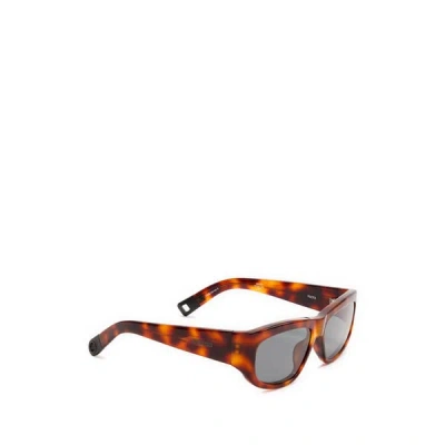 Jacquemus Les Lunettes Pilota In Brown