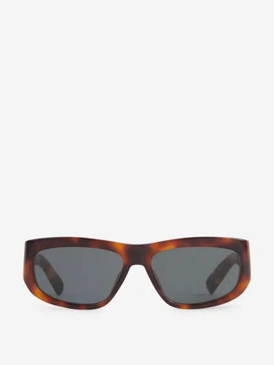 Jacquemus Brown La Casa 'les Lunettes Pilota' Sunglasses In Logo Engraved On The Temple