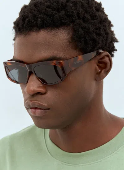 Jacquemus Les Lunettes Pilota Sunglasses In Black