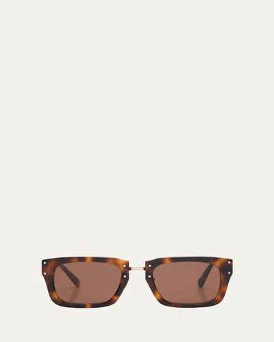 Jacquemus Les Lunettes Soli Acetate Rectangle Sunglasses