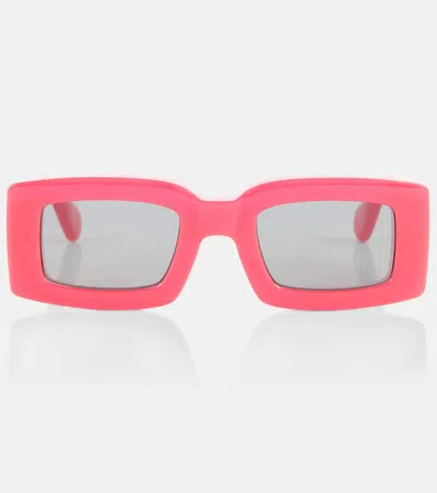 Jacquemus Les Lunettes Tupi Square Sunglasses In Pink