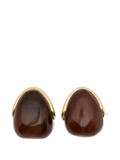 Jacquemus Les Mini Boucles Raisin Earrings In Brown