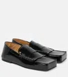 Jacquemus Les Mocassins Carre Leather Loafer In Black