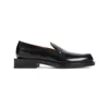 Jacquemus Round Toe Loafers Shiny Finish In Black