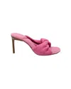 Jacquemus Les Mules Bagnu Sandals In Pink Leather In Pink