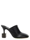 Jacquemus Black Mule With Geometric Heel In Black