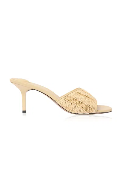 Jacquemus Les Mules Cubisto Heels In Yellow