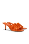 Jacquemus Les Mules Cubisto Sandals Open Toe Stiletto In Orange