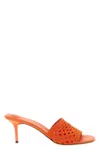 Jacquemus Les Mules Cubisto Sandals Open Toe Stiletto In Orange