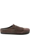 Jacquemus Les Mules Mocassin In Suede Shoes In Brown