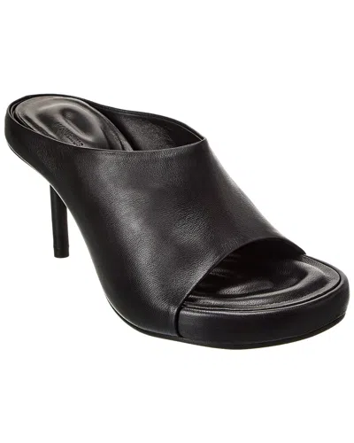 Jacquemus Les Mules Nuvola Leather Sandal In Black