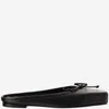 Jacquemus Les Mules Plates Leather Ballet Flat In Black