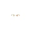 Jacquemus Women's Les Puces Golden Ball Cube Earring | 241jw7155845 In Neutral