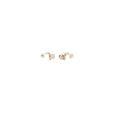 Jacquemus Les Puces Nodo Earrings In Gold