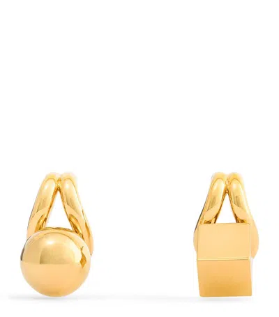 Jacquemus Les Puces Nodo Earrings In Gold