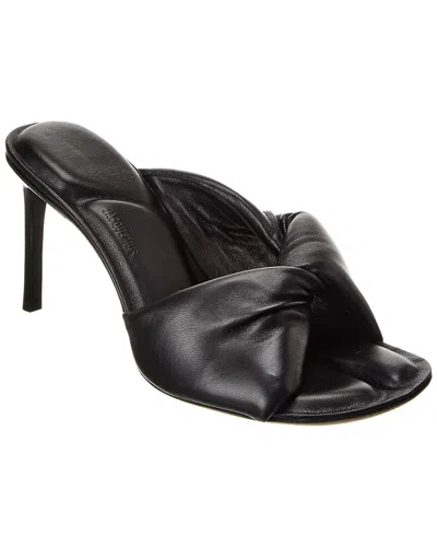 Jacquemus Les Sandales Bagnu Leather Sandal In Black