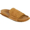 Jacquemus Suede Leather Moccasin-style Sandals In Camel 830