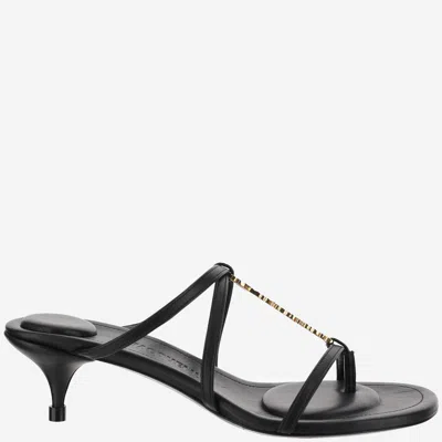 Jacquemus Les Sandales Basses Pralu Leather Sandal In Black