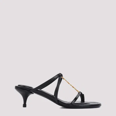 Jacquemus Les Sandales Basses Pralu Leather Sandal In Black