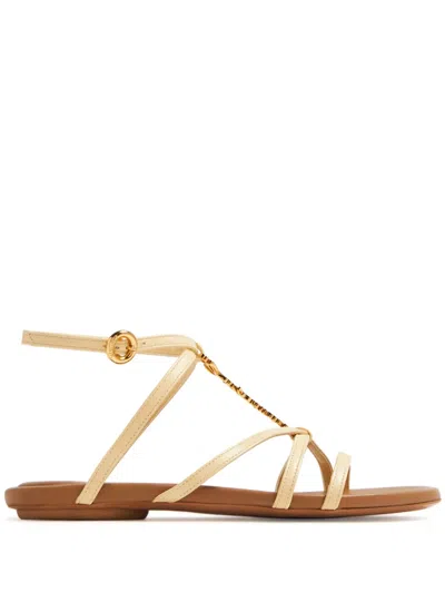 JACQUEMUS LES SANDALES PRALU LEATHER SANDALS