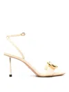 Jacquemus Sandals Stiletto Heel Crossover Strap In White