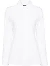 Jacquemus White Blouse With Cut-out Detail And Adjustable Waistband In White