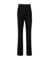 Jacquemus Straight Leg Trousers Split Ankles In Black
